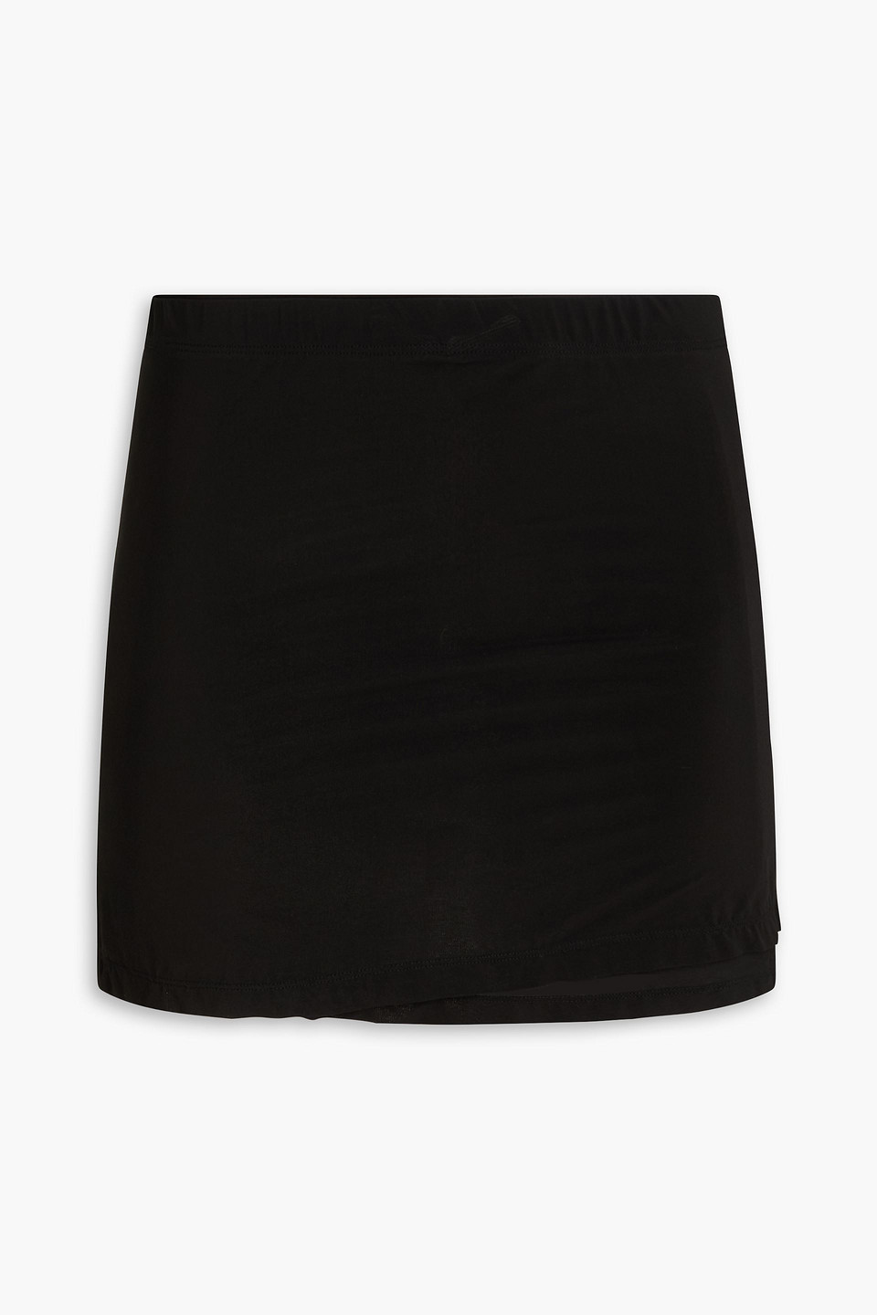 Stretch-jersey mini skirt - Black - M