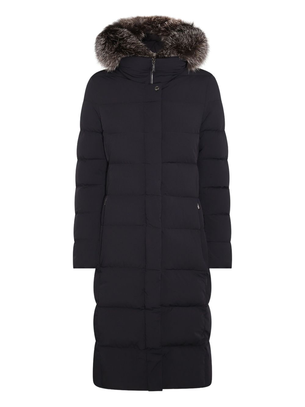 Hooded puffer coat - Blue