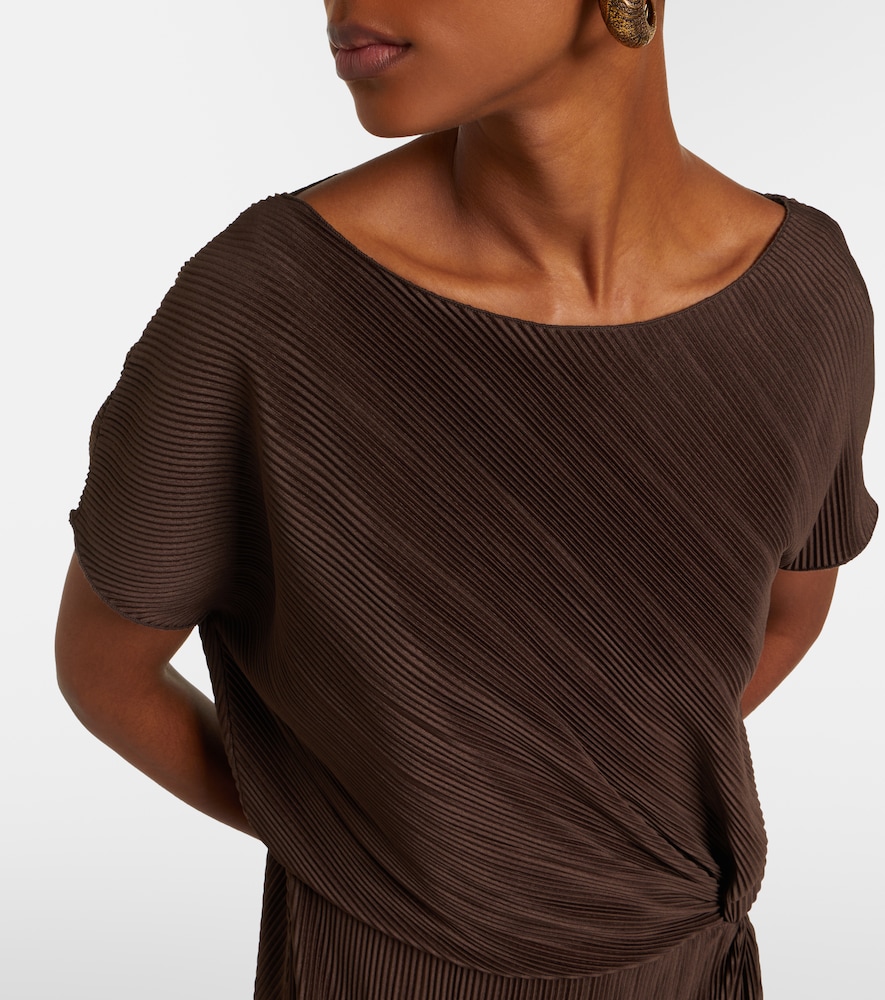 Pleated midi dress