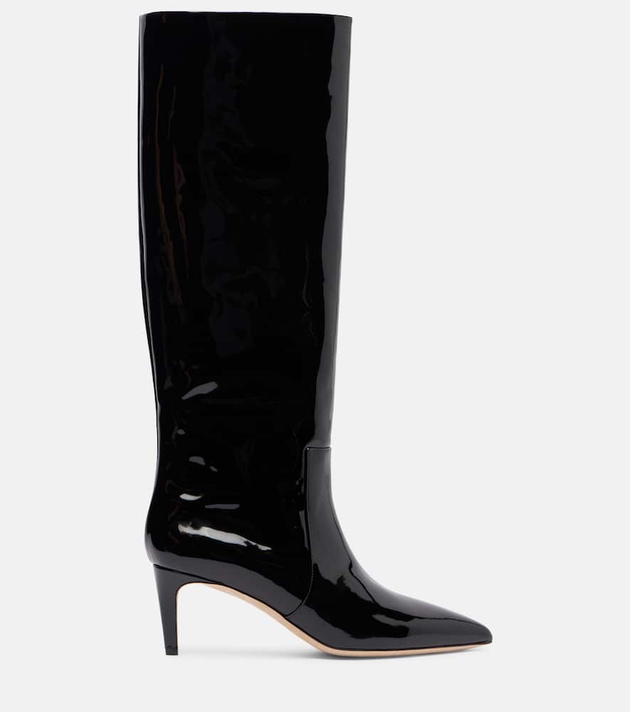 60 patent leather knee-high boots