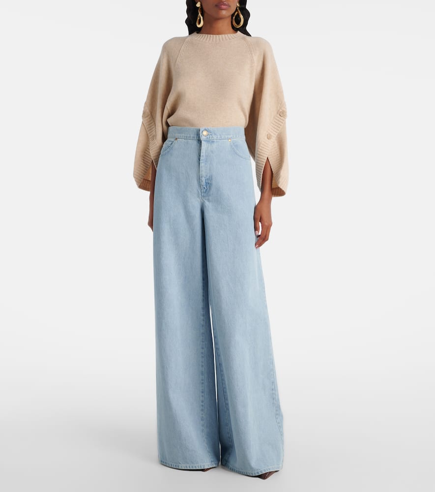 Affari high-rise wide-leg jeans