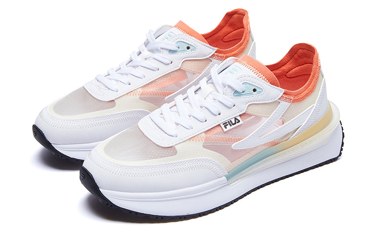 (WMNS) RENNO Classics Sneakers 'White Orange'