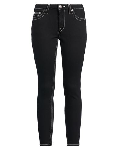 Woman Jeans Black Size 25 Cotton, Polyester, Elastane
