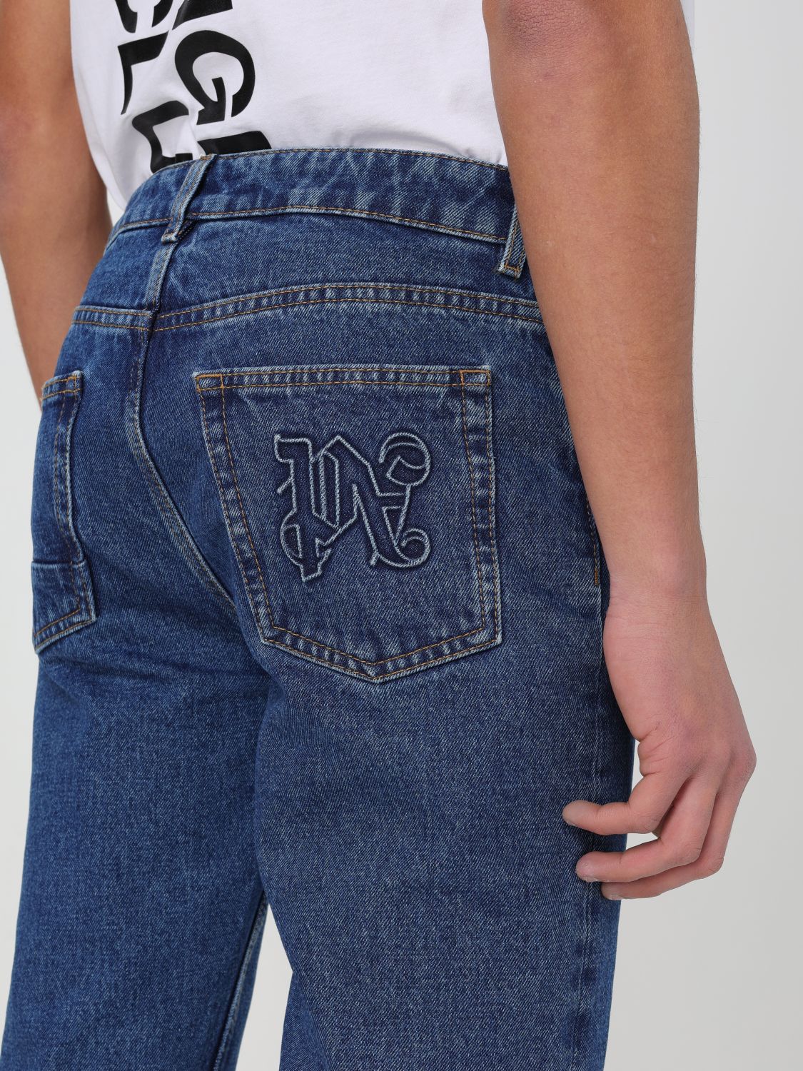 Jeans Men color Gnawed Blue