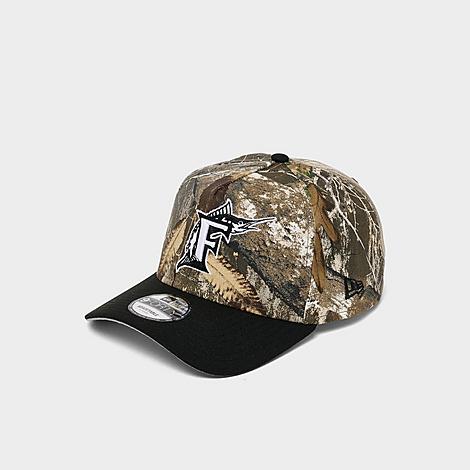 Florida Marlins MLB Camo 9FORTY A-Frame Snapback Hat in Camo/Black