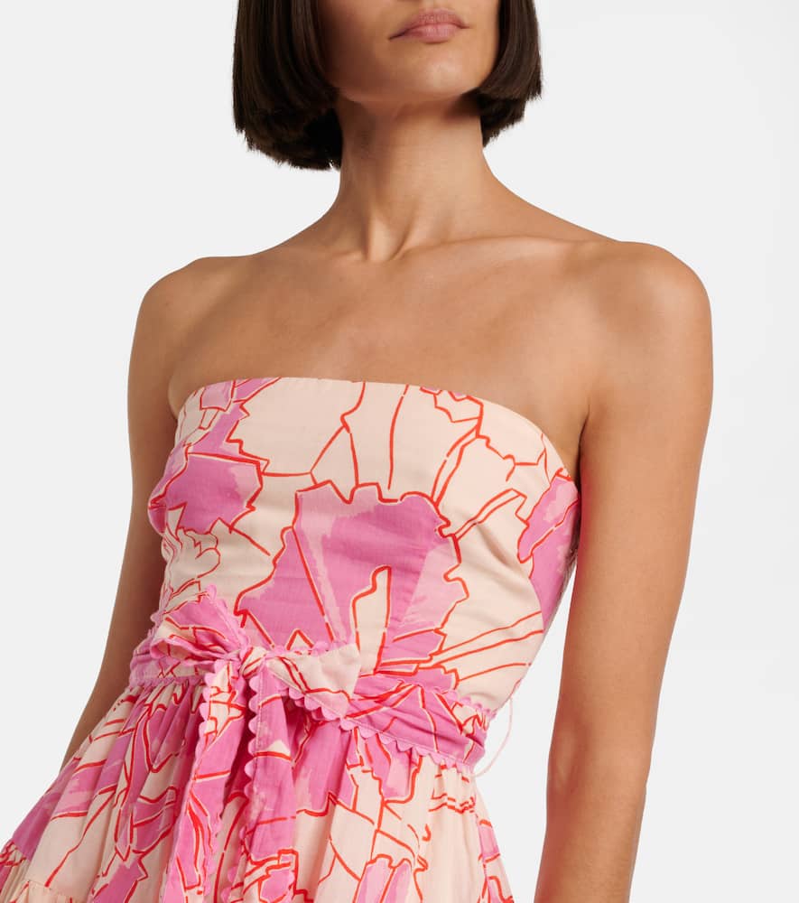 Christine printed cotton minidress