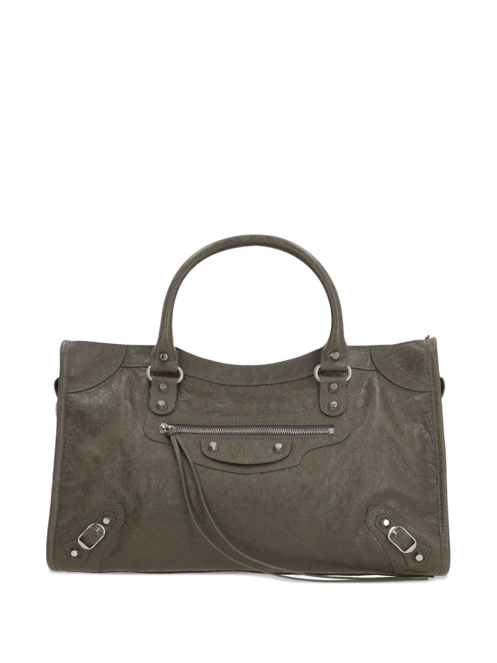 Medium Le City leather shoulder bag - Green