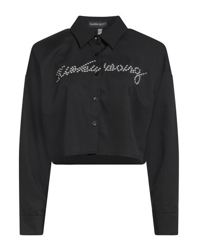 Woman Shirt Black Size M/L Polyester, Cotton