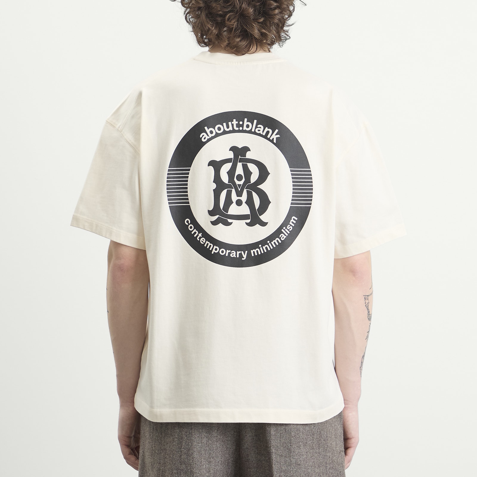Men's Disc T-Shirt in Oat