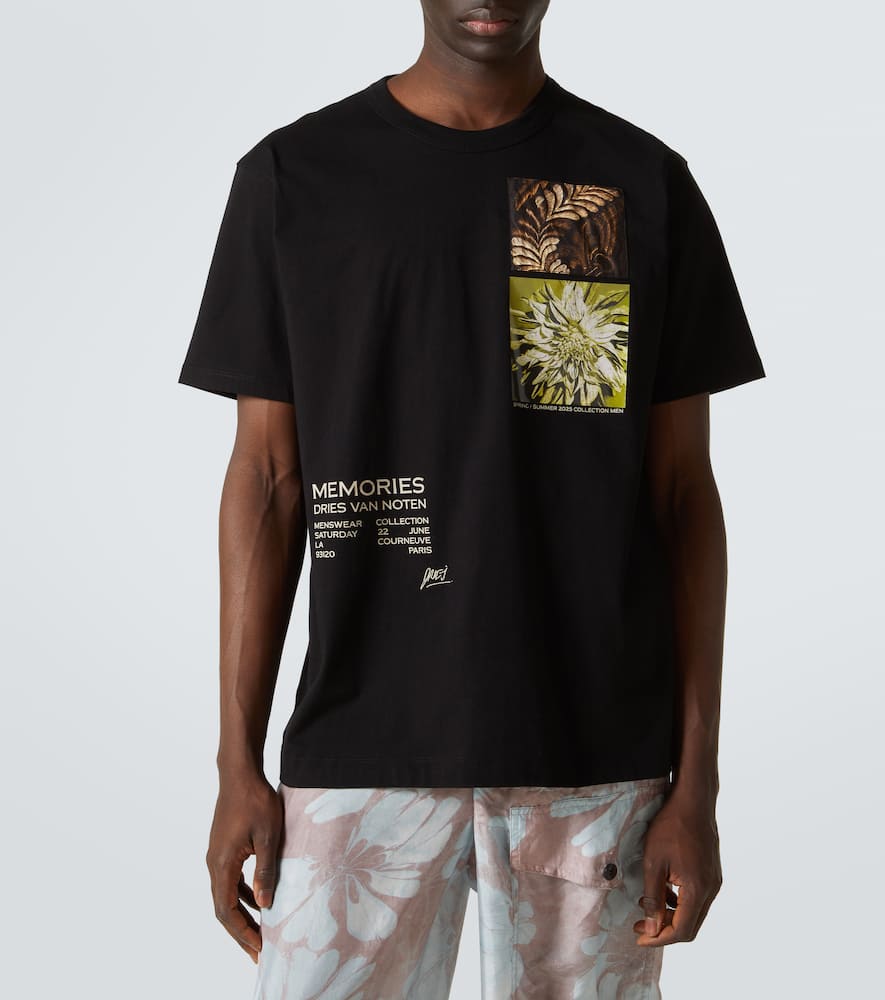 Printed cotton jersey T-shirt