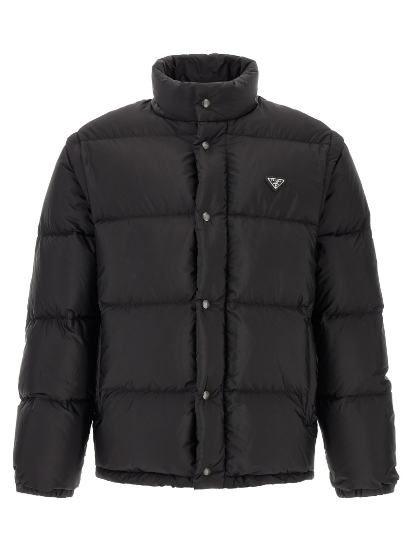 Prada - padded jacket high collar elasticated cuff