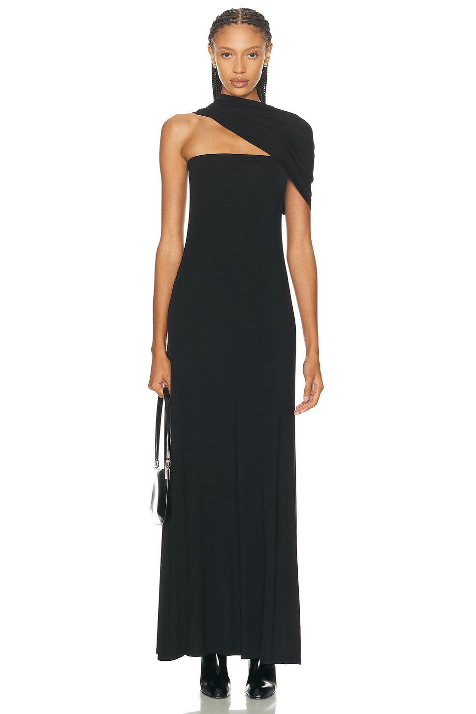Helmut Lang Sash Maxi Dress in Black - Black. XS also in L