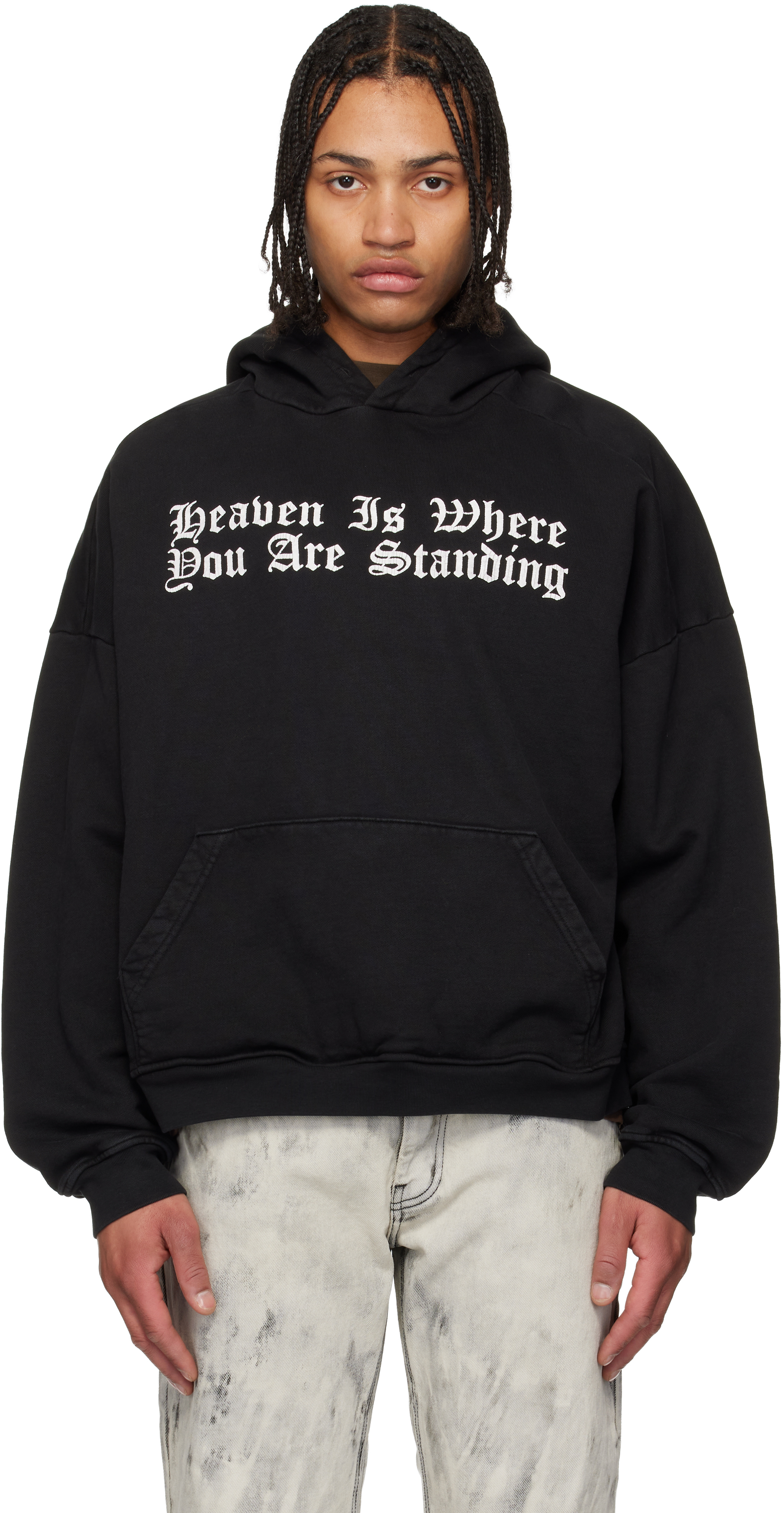 Black 'Heaven is Where' Hoodie
