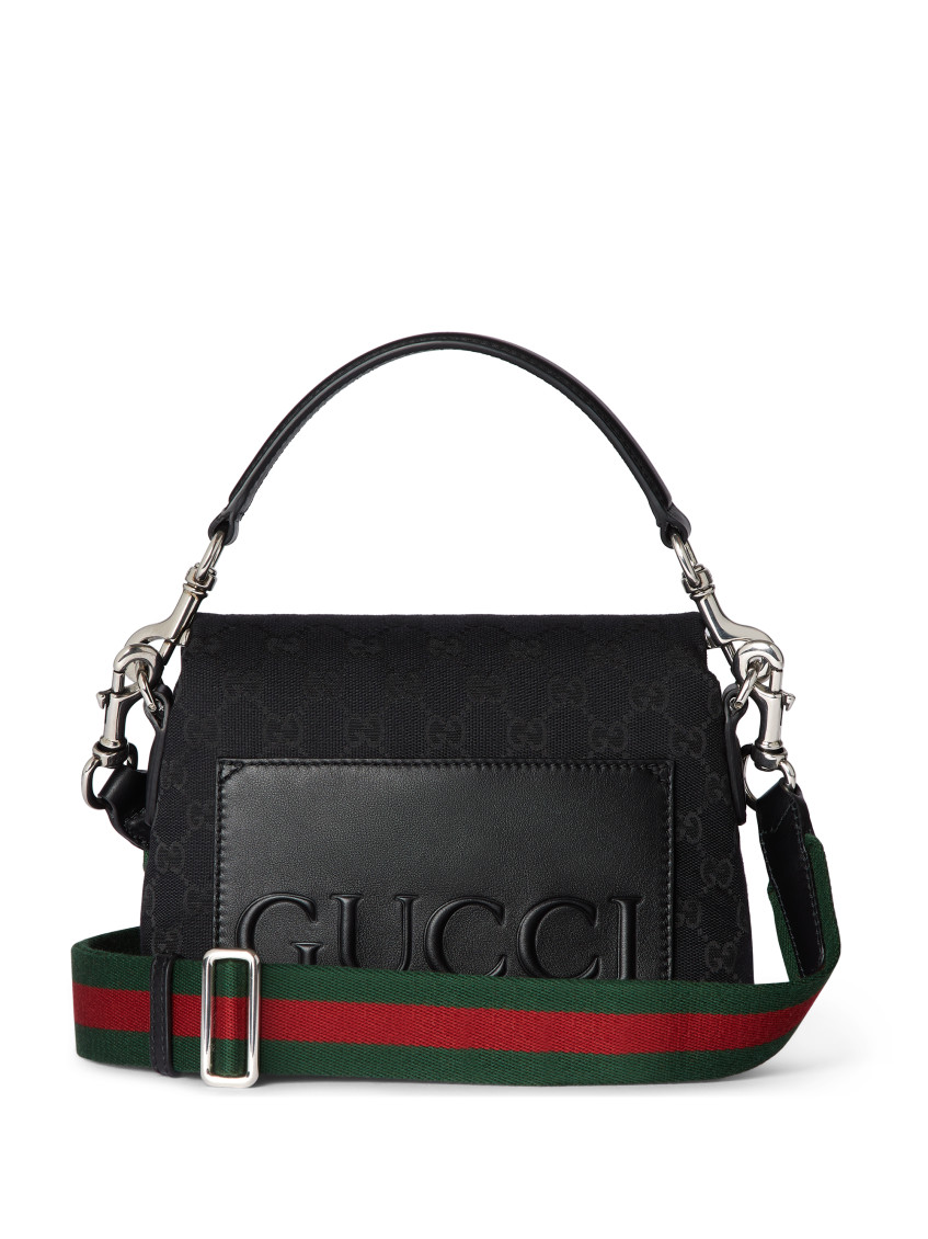 Black Monogram Crossbody Bag