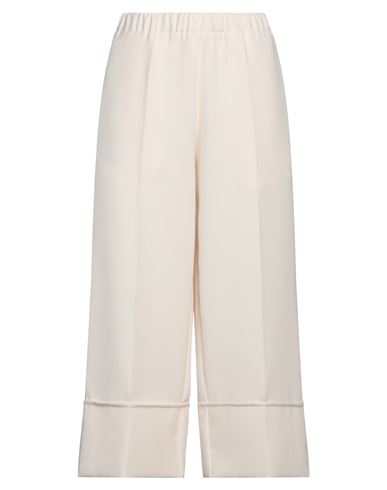 Woman Pants Ivory Size 4 Polyester