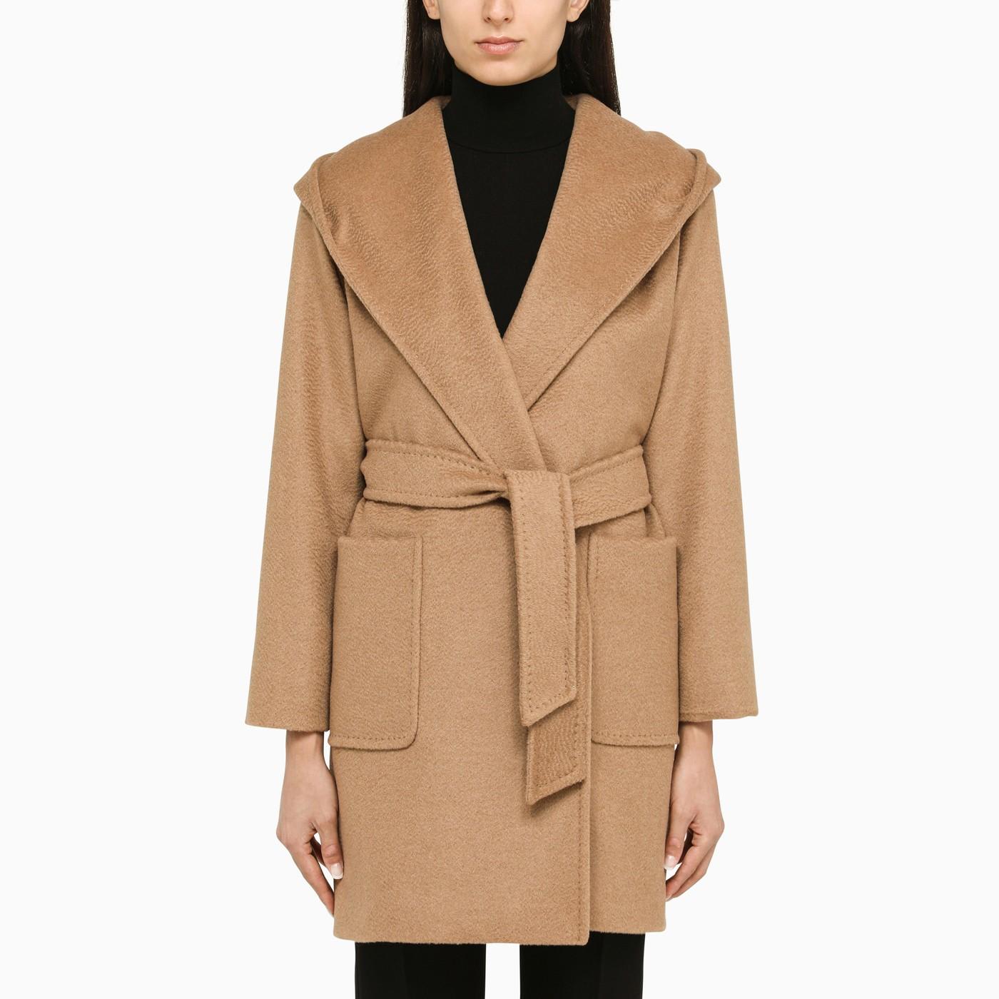 Camel Coat With Hood