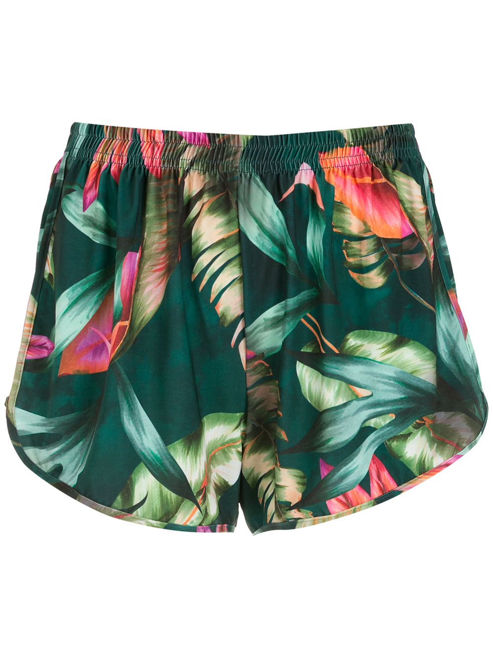 Lee leaf-print shorts - Green