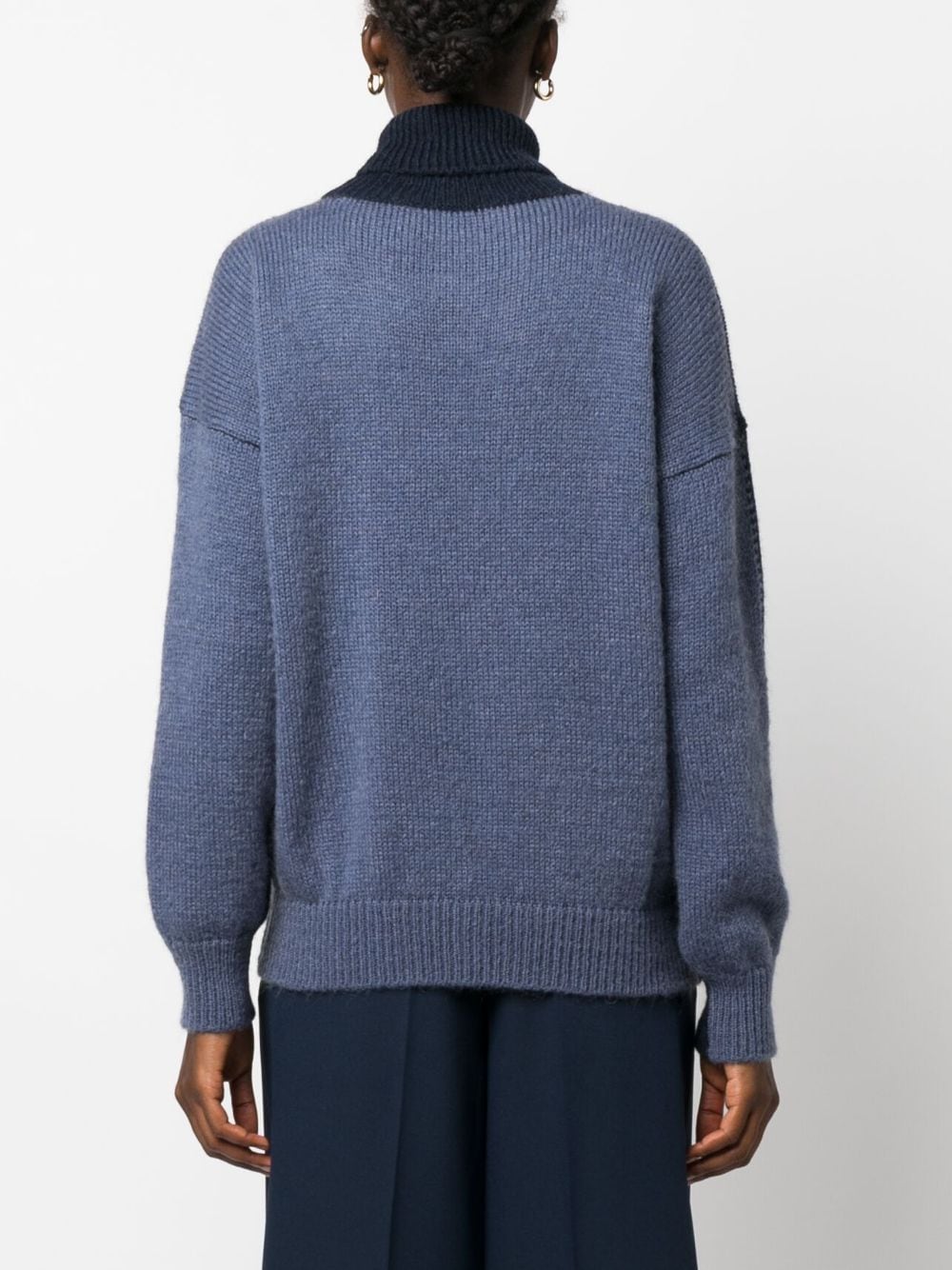- Mohair Wool Turtleneck Sweater