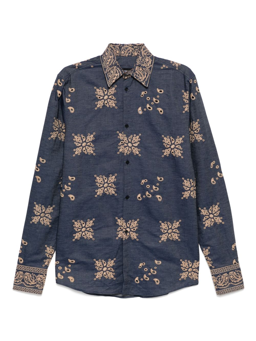 EGONlab. long-sleeved shirt - Blue