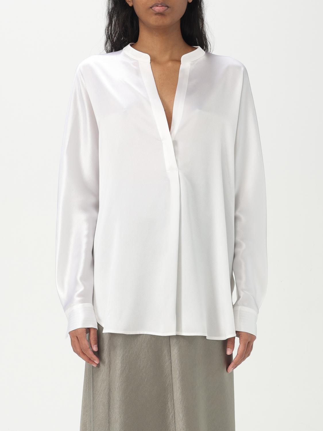 Silk Banded Collar Blouse