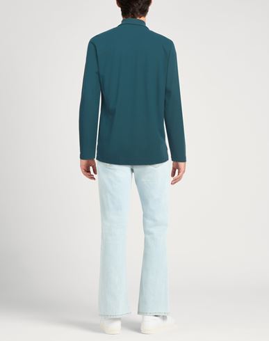Man Shirt Deep teal Size 42 Cotton
