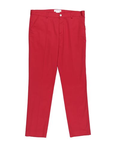 Kid Girl Pants Red Size 10 Cotton, Elastane
