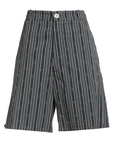 Woman Shorts & Bermuda Shorts Black Size 24 Cotton