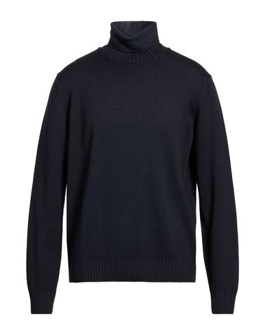 Man Turtleneck Midnight blue Size 42 Merino Wool