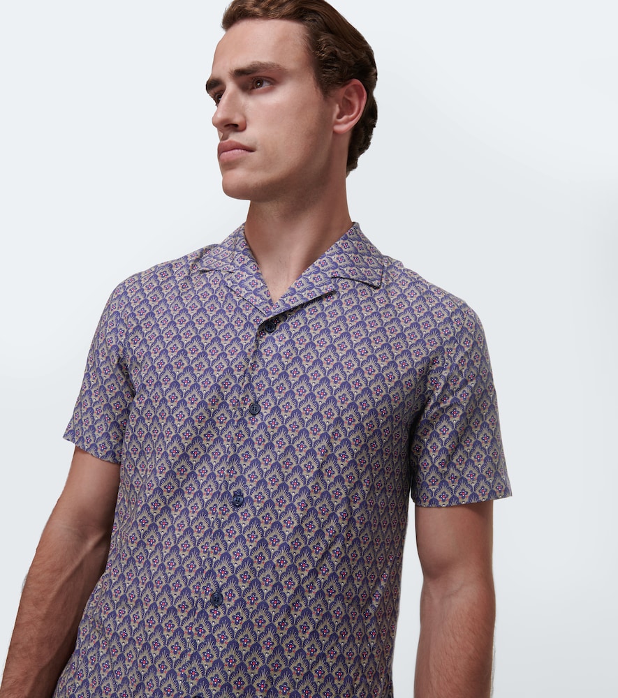 Hibbert printed bowling shirt