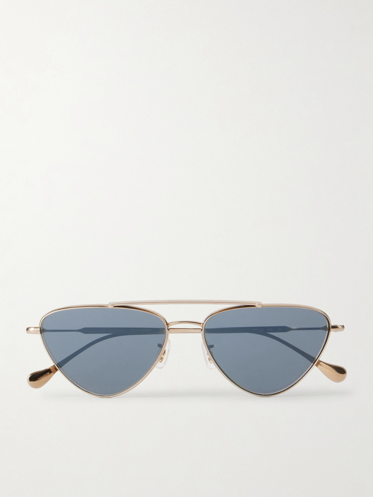 + Jil Sander Aviator-style Gold-tone Titanium Sunglasses - One size