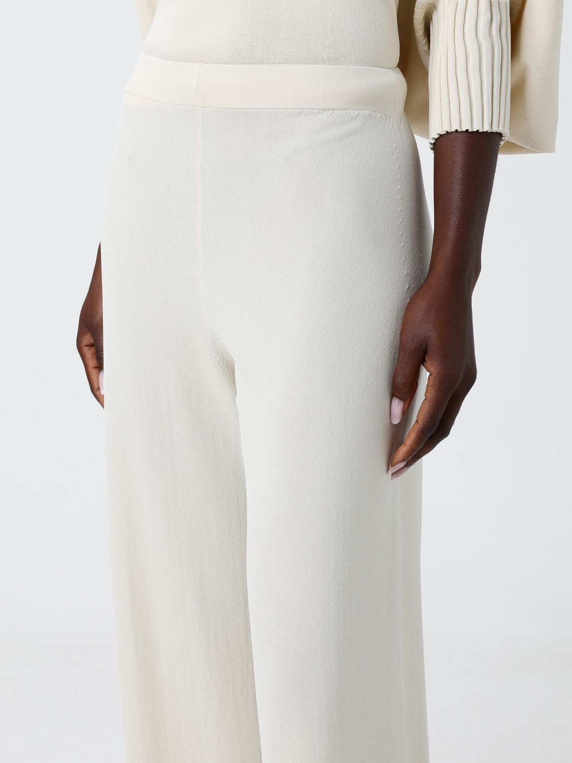 Pants Woman color Ivory