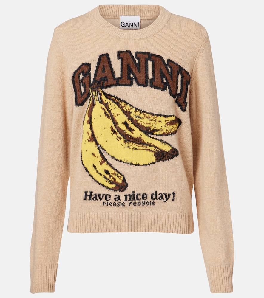 Logo intarsia sweater