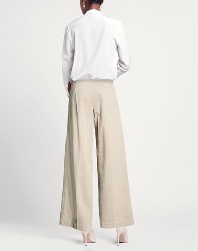 Woman Pants Light grey Size 27 Cotton, Elastane