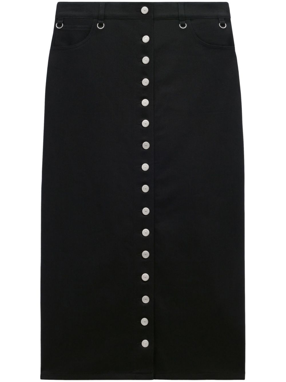 Multiflex denim midi skirt - Black