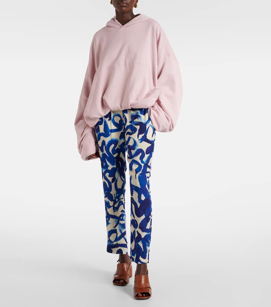 Printed slim pants