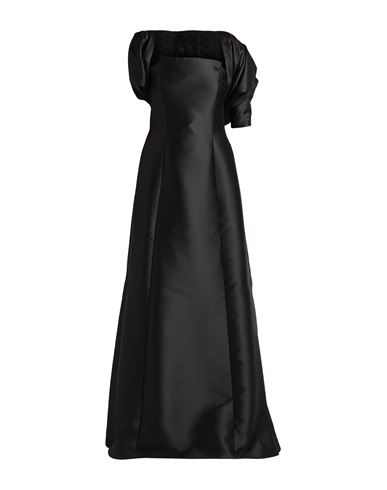 Woman Maxi dress Black Size 8 Polyester, Silk, Polyamide, Elastane