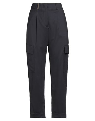 Woman Pants Midnight blue Size 2 Wool, Polyester, Elastane