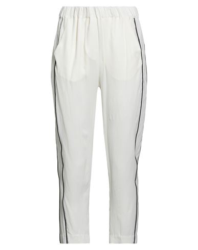 Woman Pants White Size 4 Cupro
