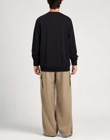 Man Sweatshirt Black Size L Cotton