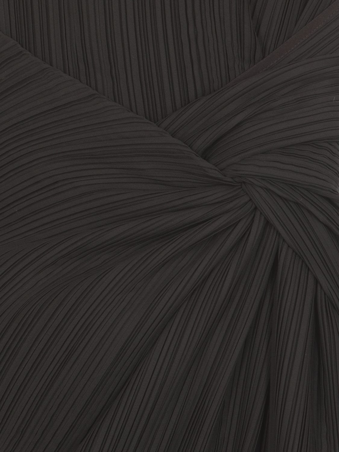 Twist-detailing midi dress - Black