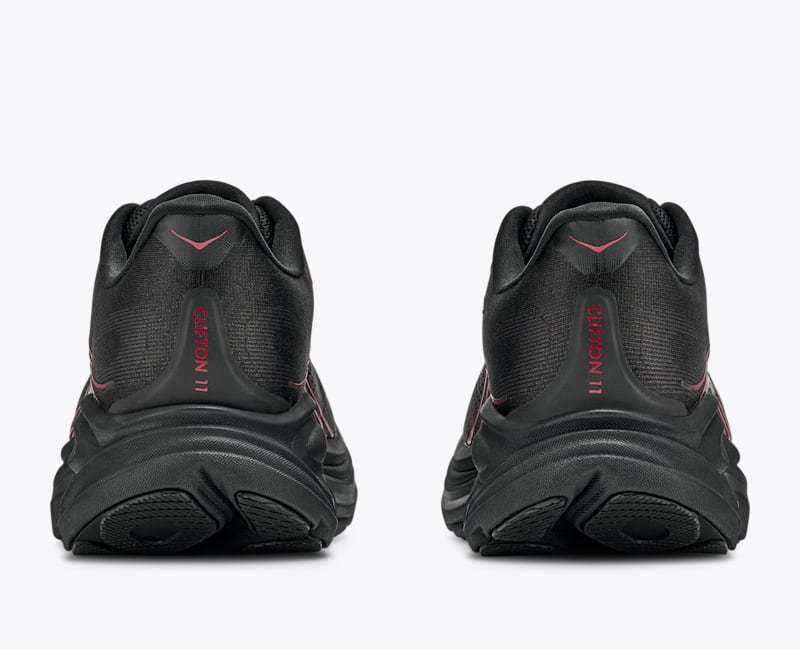 HOKA Men's Clifton 11 Shoes in Black/Pepper
