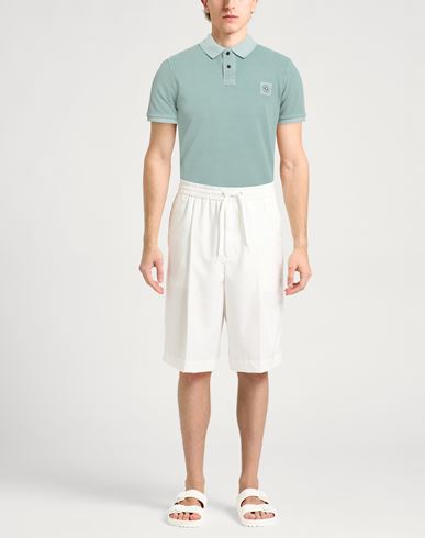 Man Polo shirt Sage green Size L Cotton