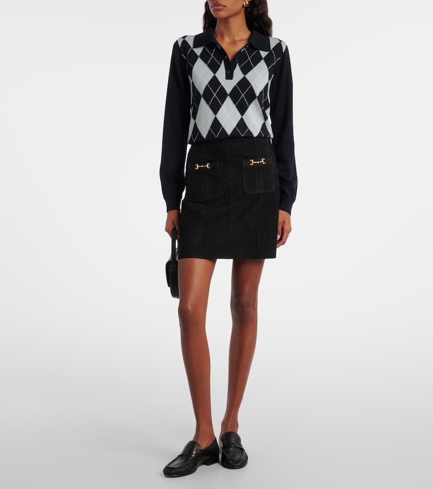 Wiley suede miniskirt