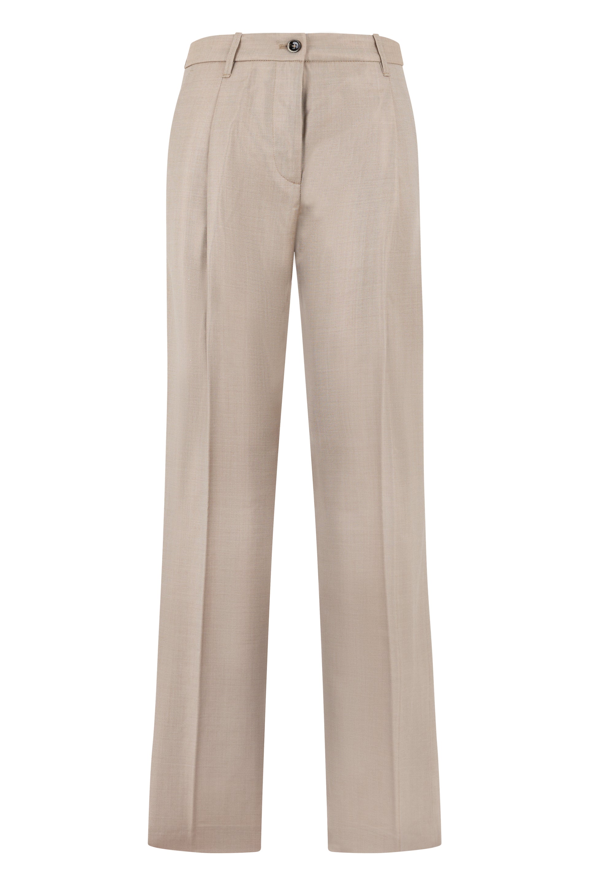 Relaxed-Fit Wool-Silk Trousers