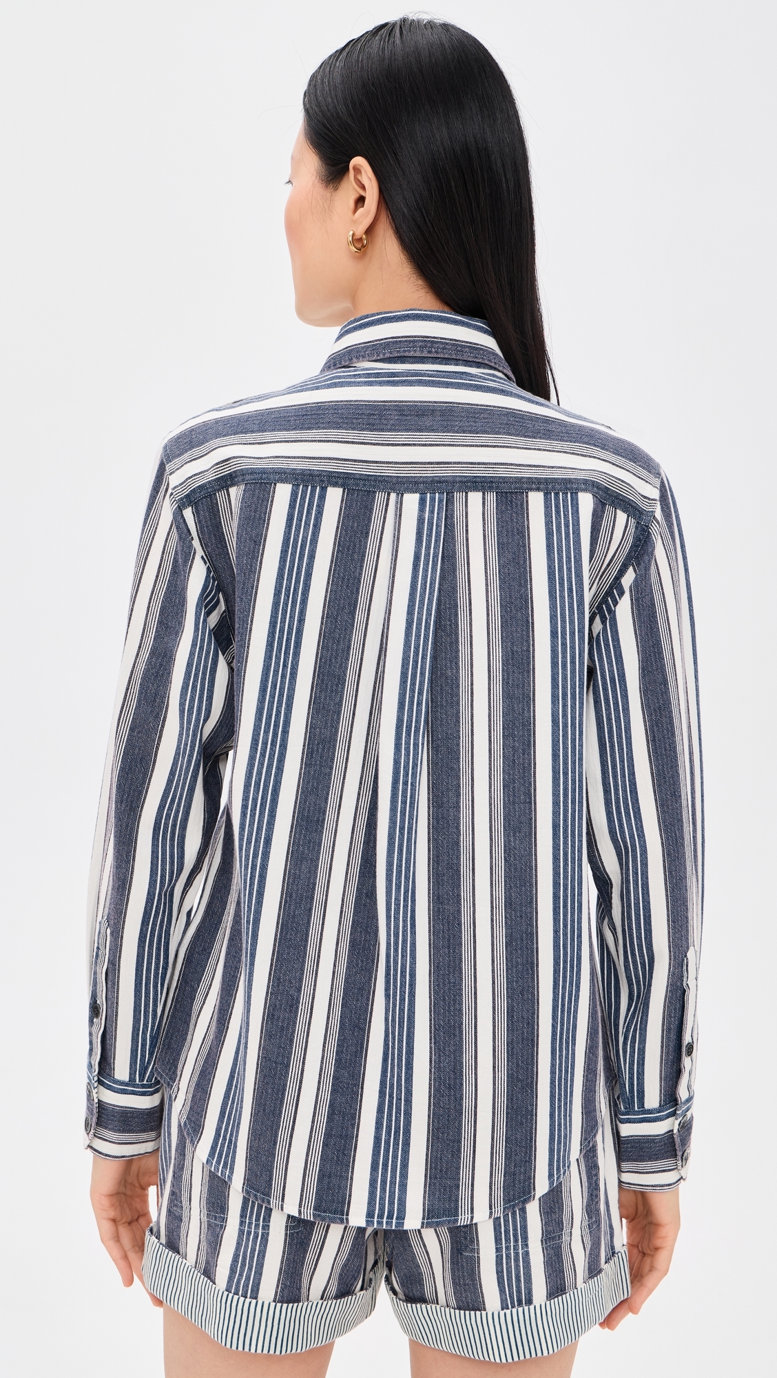 Gelva Shirt Ecru/Blue