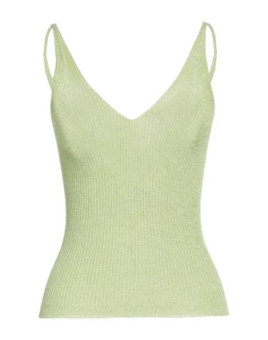 Woman Top Lime green Size M Polyester
