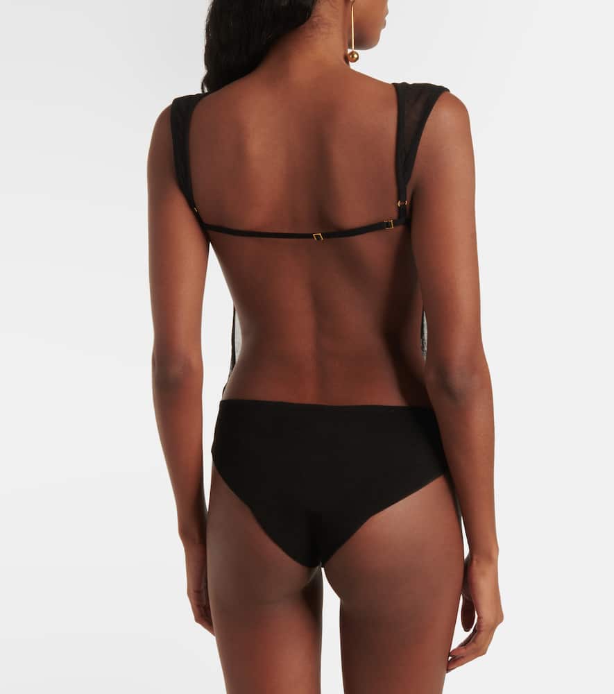 Platano sheer bodysuit