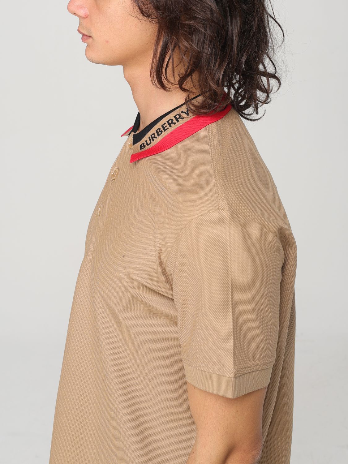 Polo Shirt Men color Camel