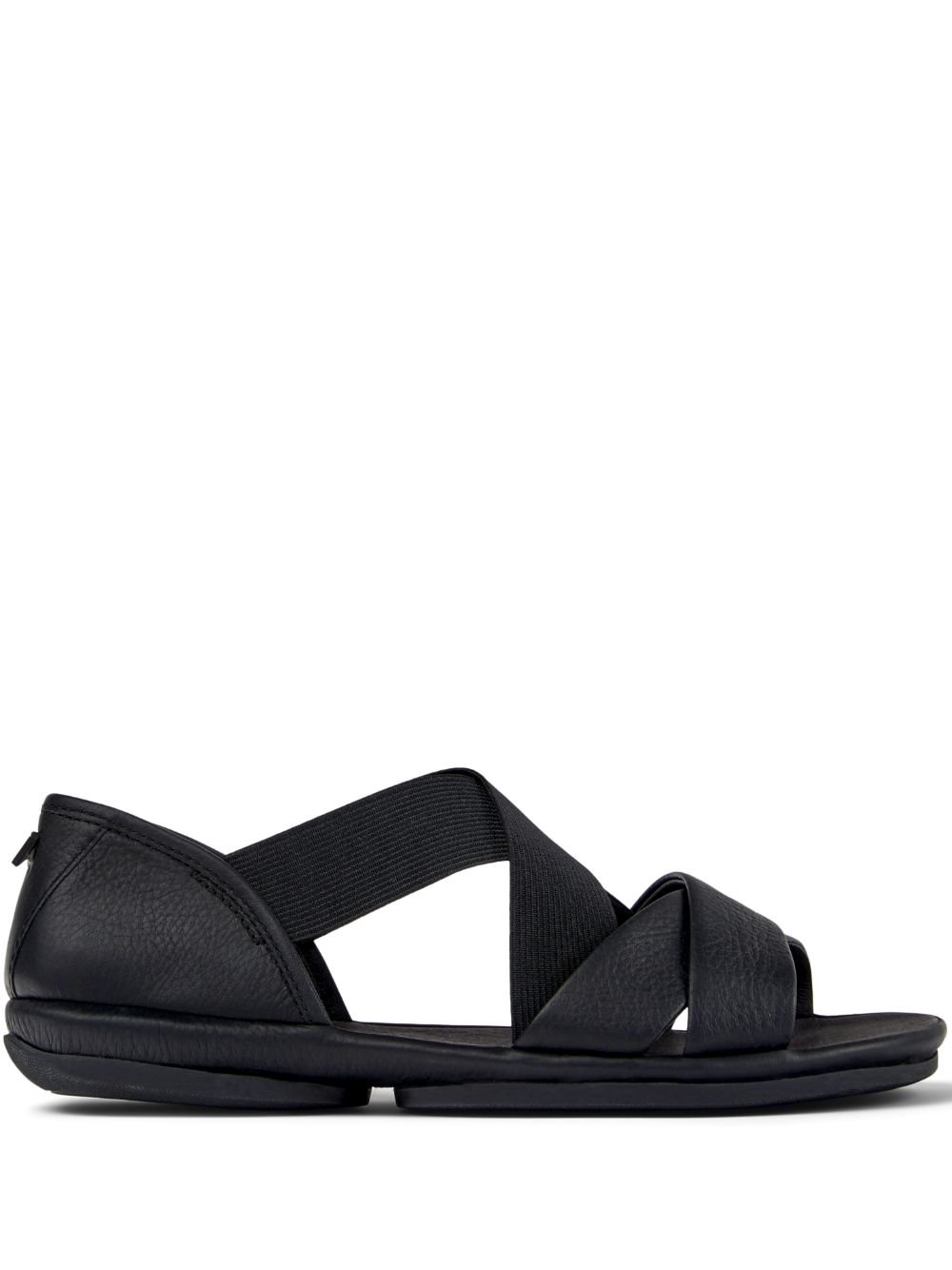 Right Nina leather sandals - Black