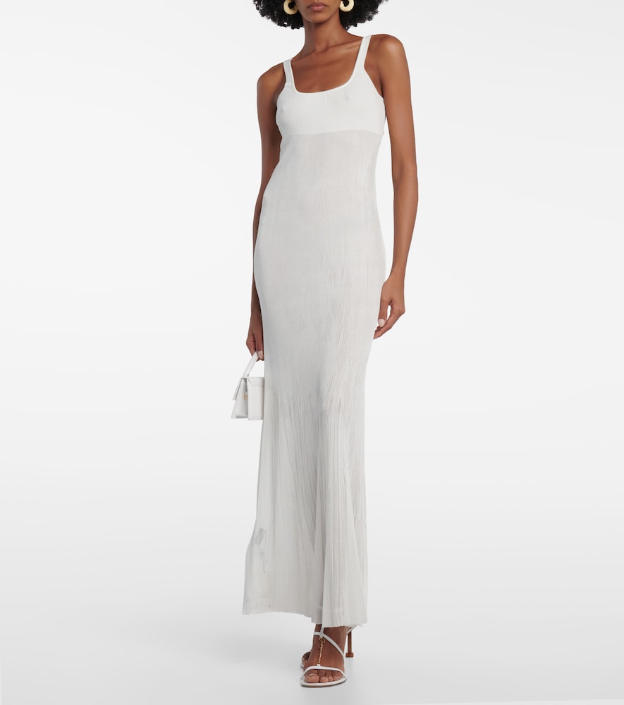 Robe Maille Oranger ribbed-knit maxi dress